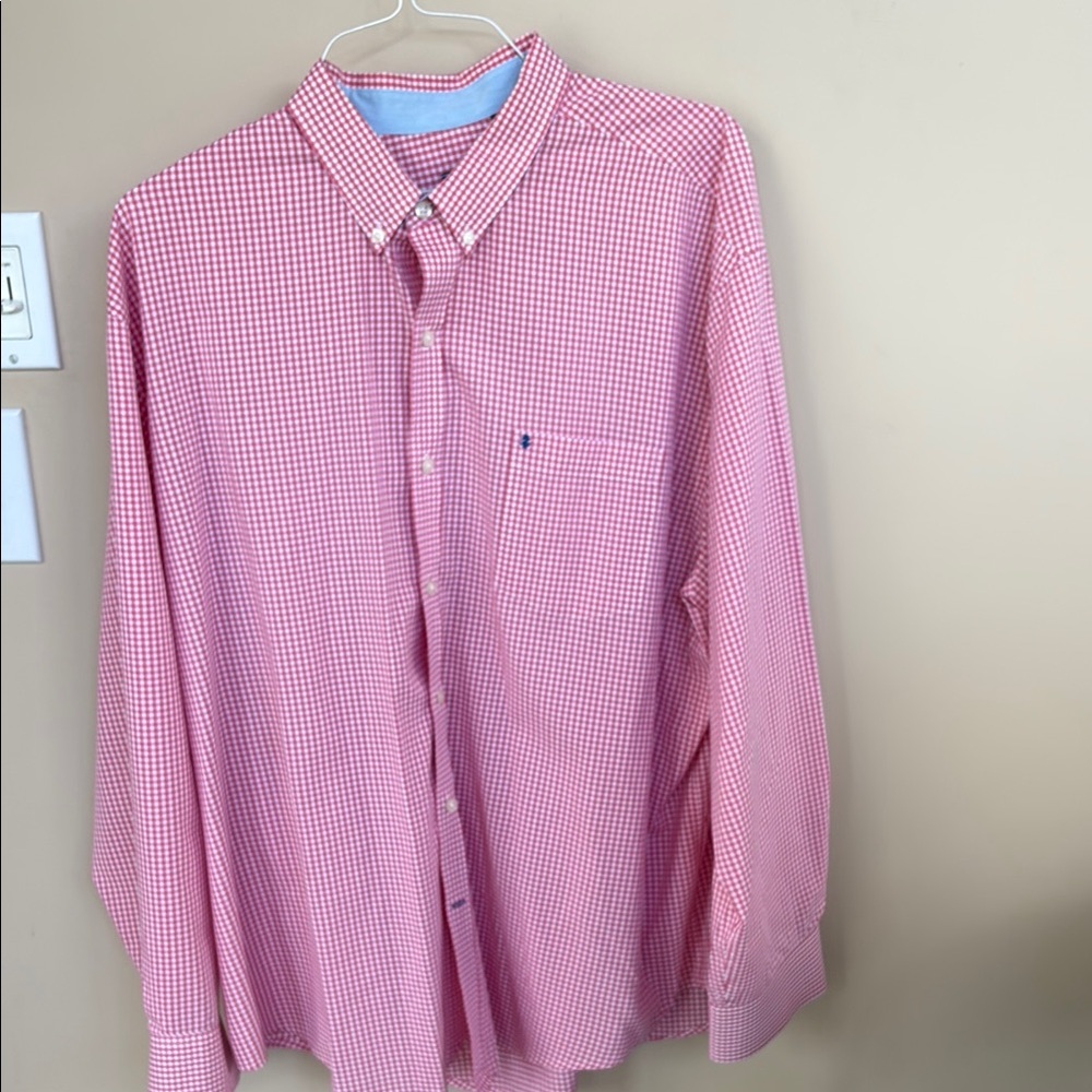 Men's Pink Gingham Shirt